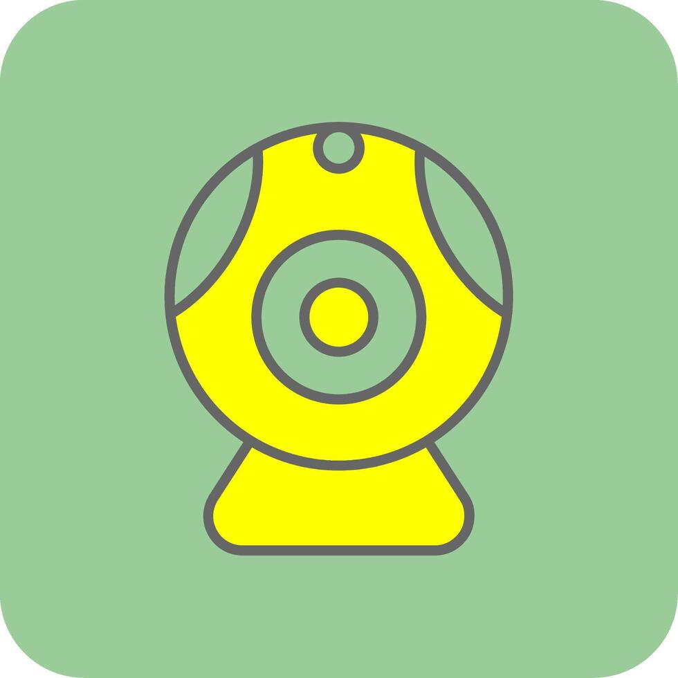 Web camera Glyph Gradient Corner Icon vector