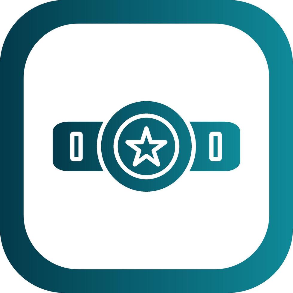Belt Glyph Gradient Corner Icon vector