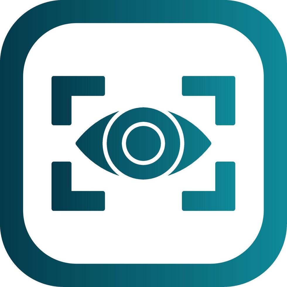 Vision Glyph Gradient Corner Icon vector