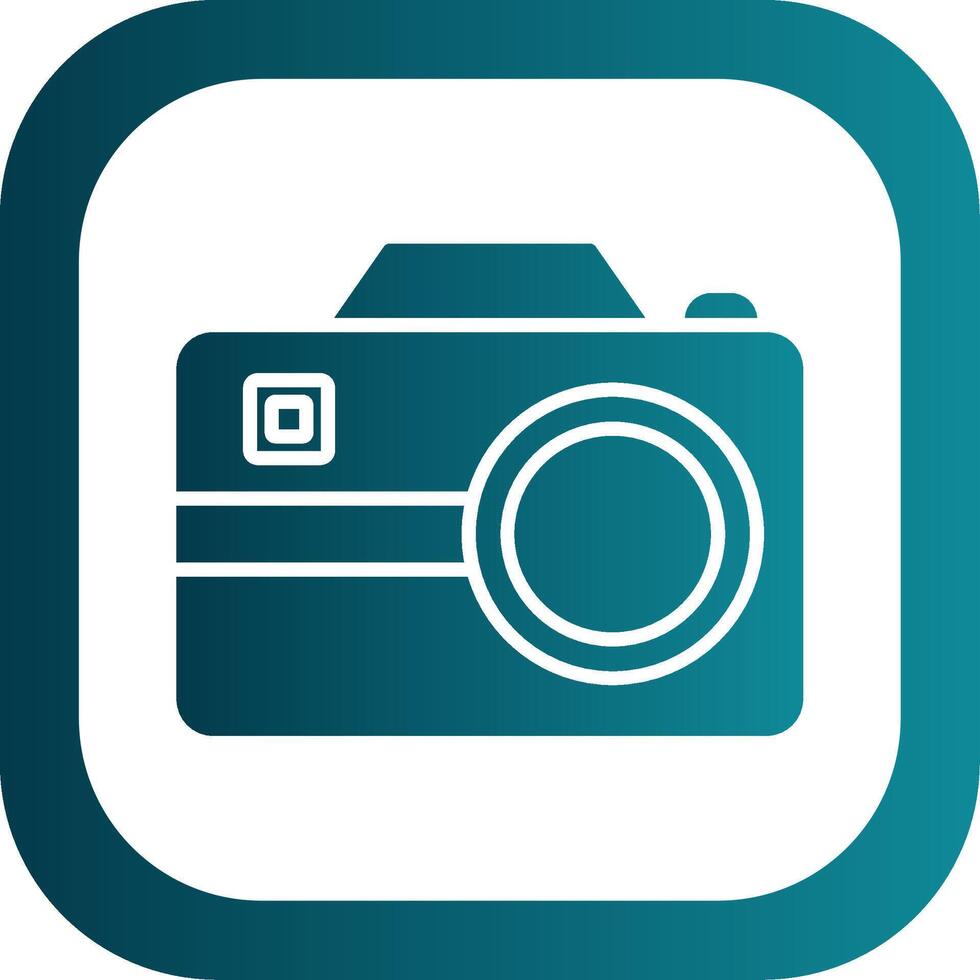 Photography Glyph Gradient Corner Icon vector