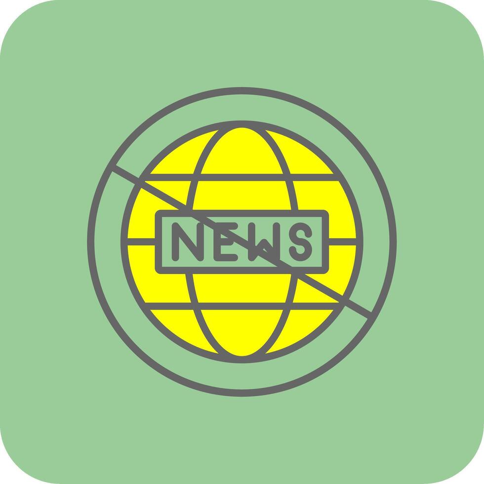 Fake News Glyph Gradient Corner Icon vector