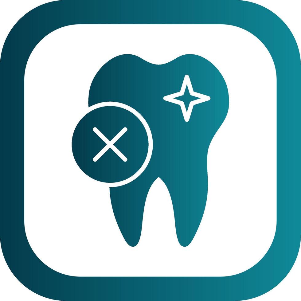 Rejected Glyph Gradient Corner Icon vector