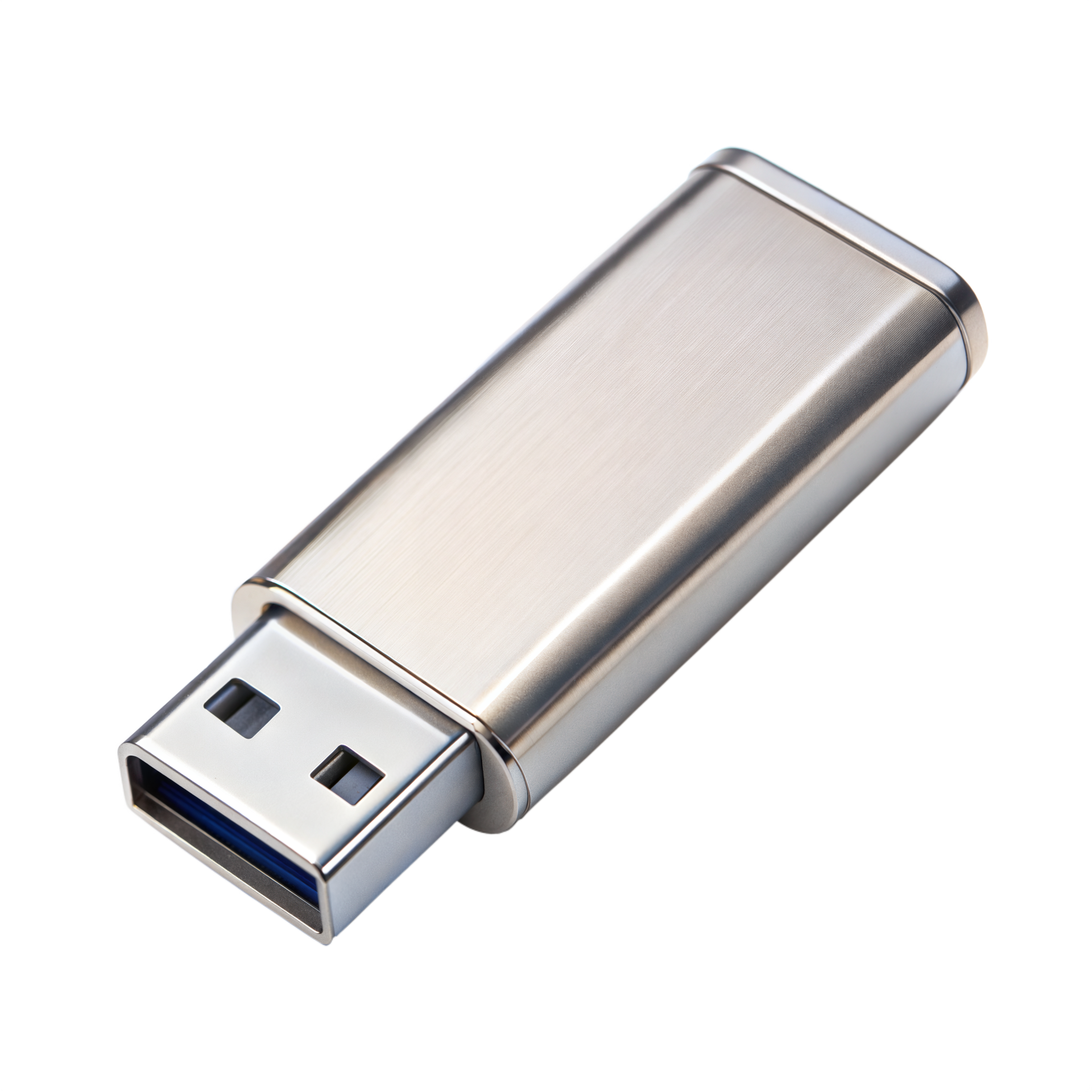 Metalcovered usb device on a desk 44247287 PNG