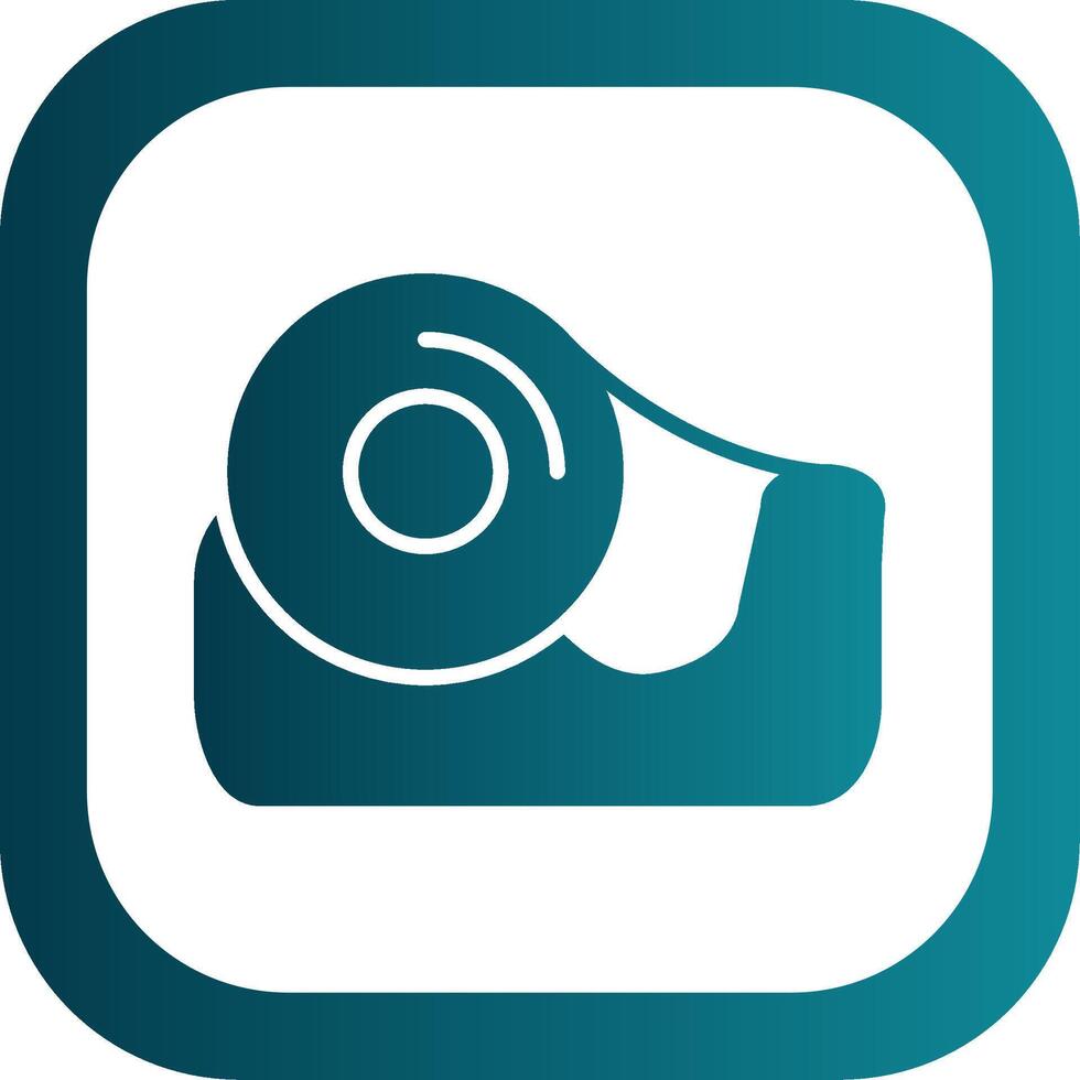 Tape Glyph Gradient Corner Icon vector