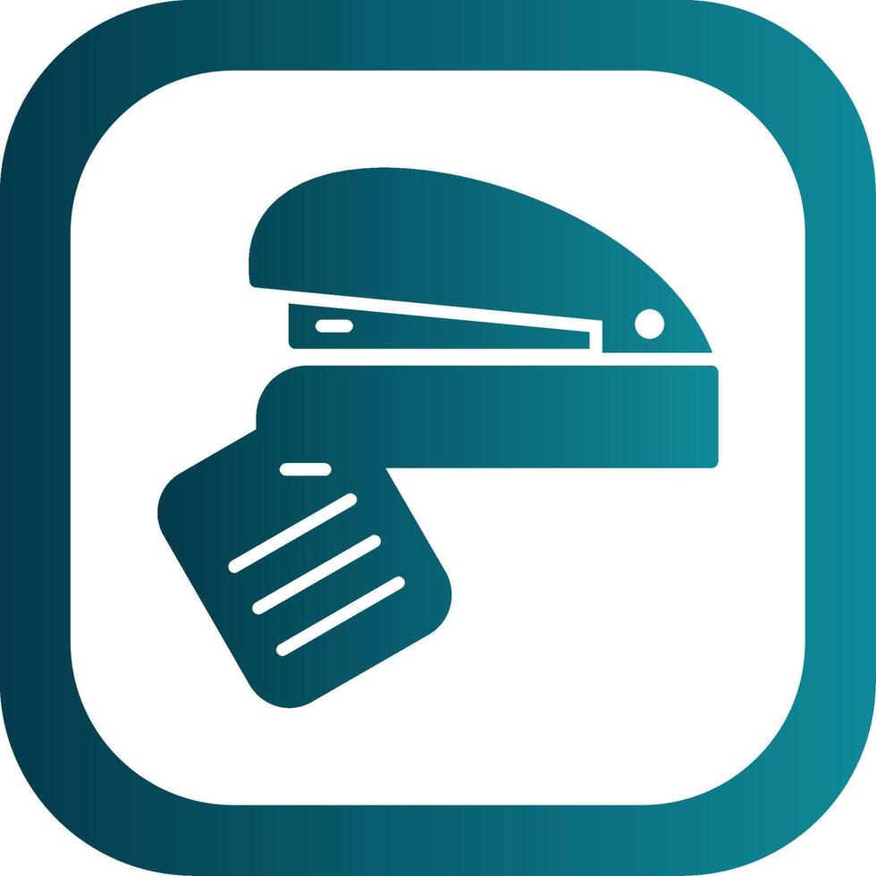 Stapler Glyph Gradient Corner Icon vector