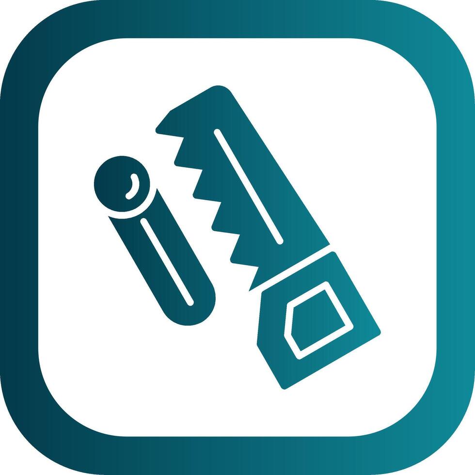 Woodworking Glyph Gradient Corner Icon vector