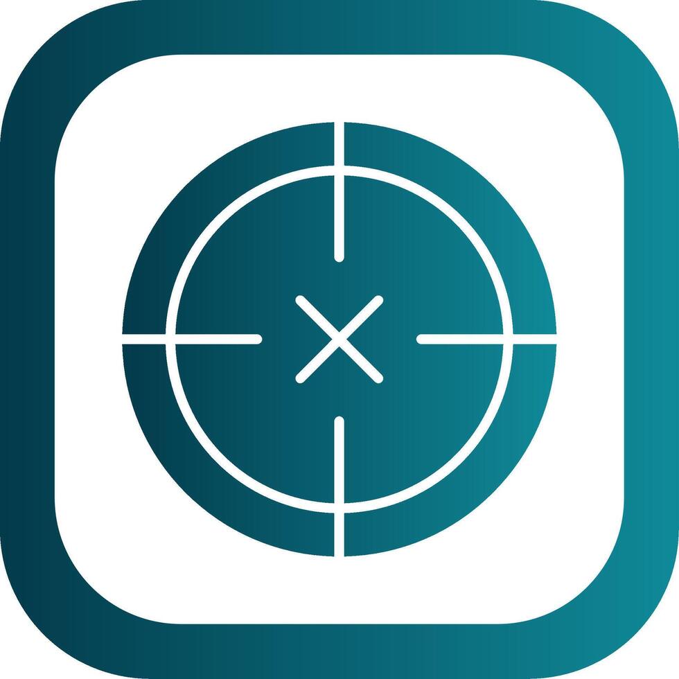 Scope Glyph Gradient Corner Icon vector