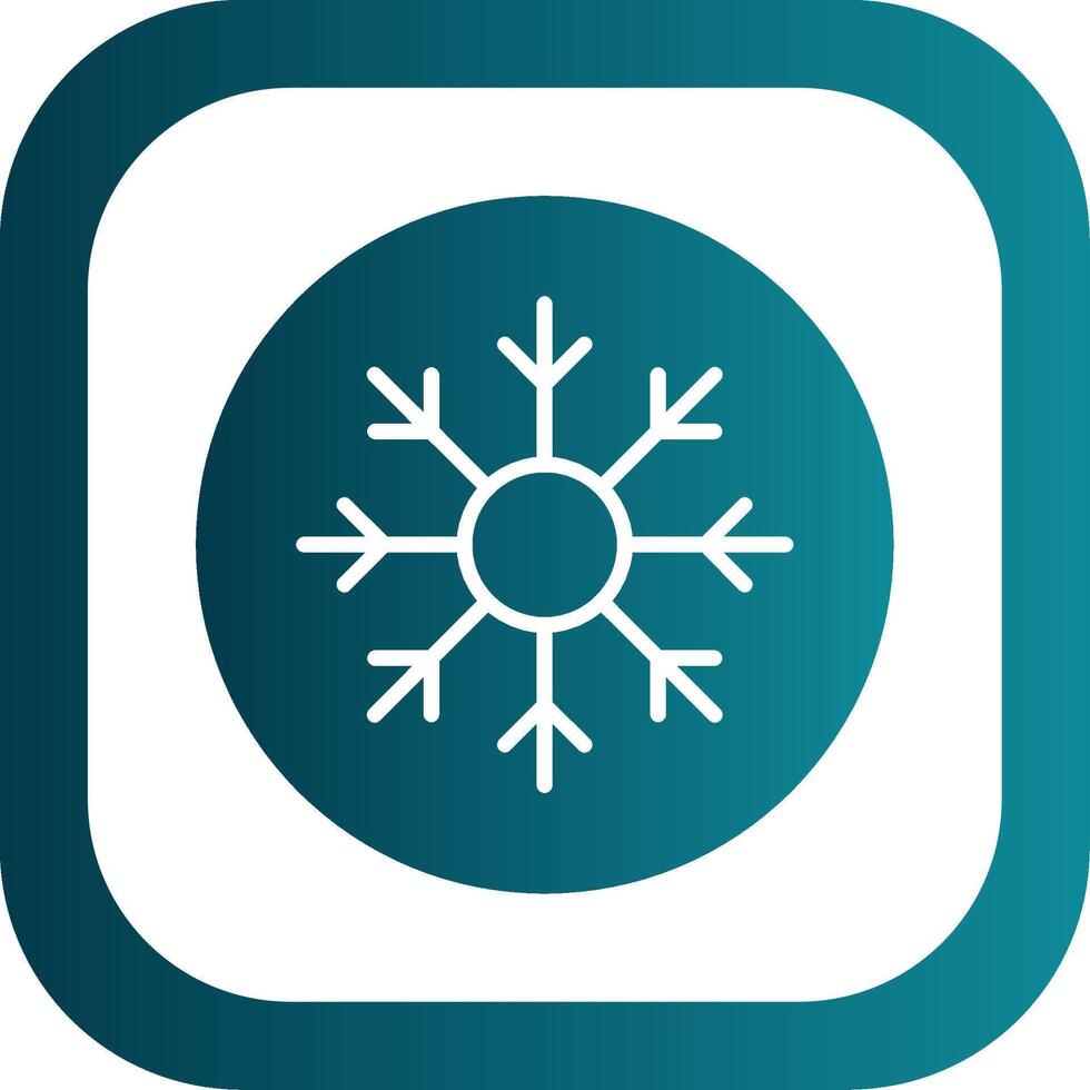 Frost Glyph Gradient Corner Icon vector