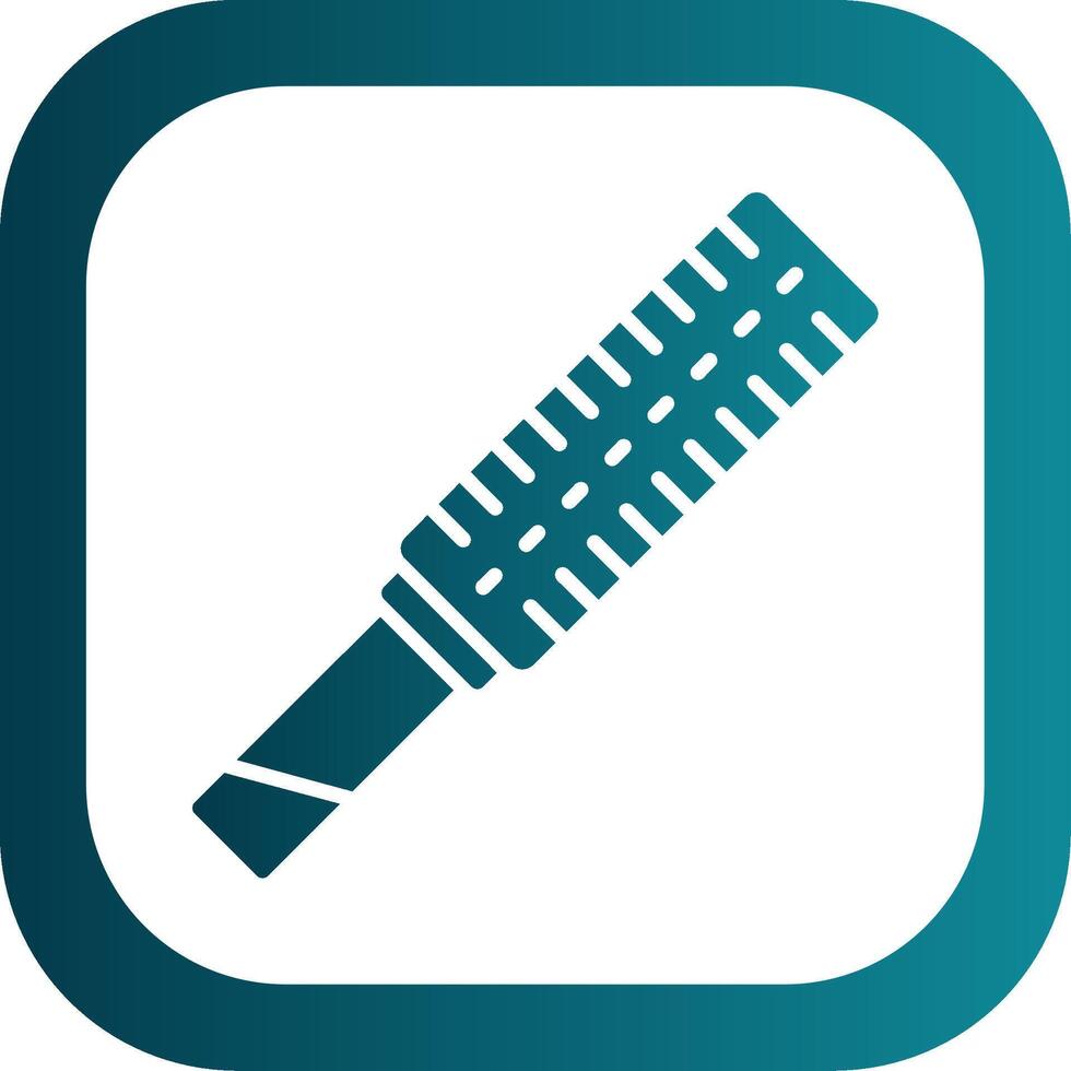 Hairbrush Glyph Gradient Corner Icon vector