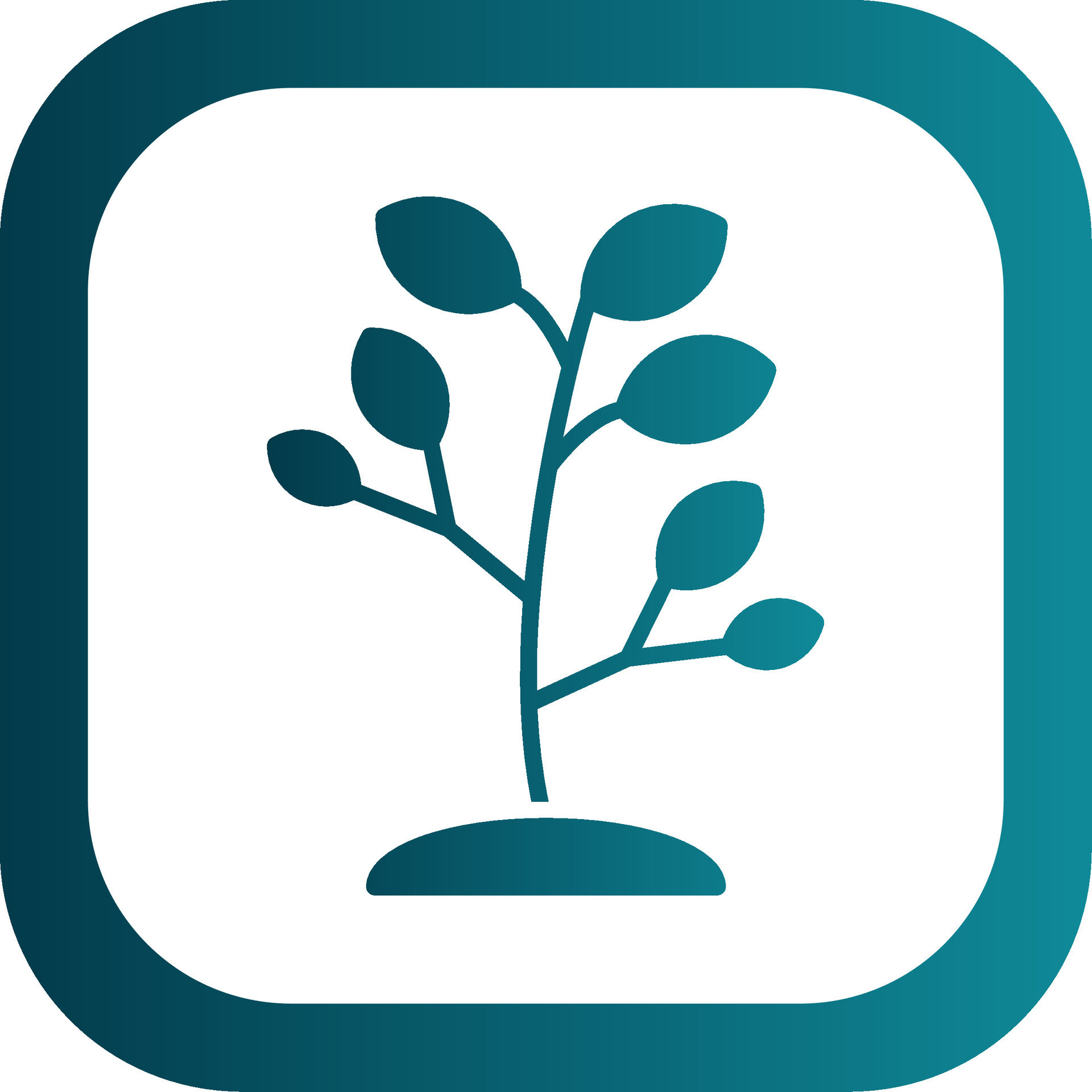 Tree Glyph Gradient Corner Icon 44247536 Vector Art at Vecteezy