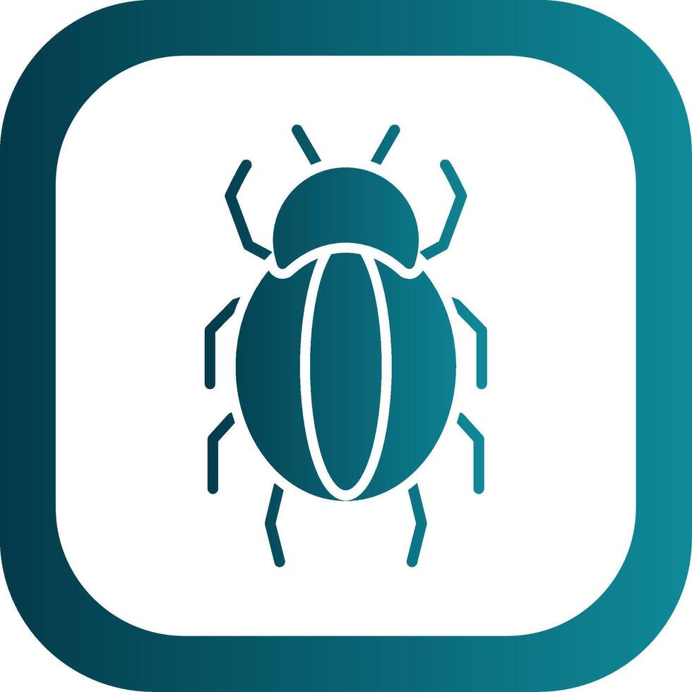 Spider Glyph Gradient Corner Icon vector