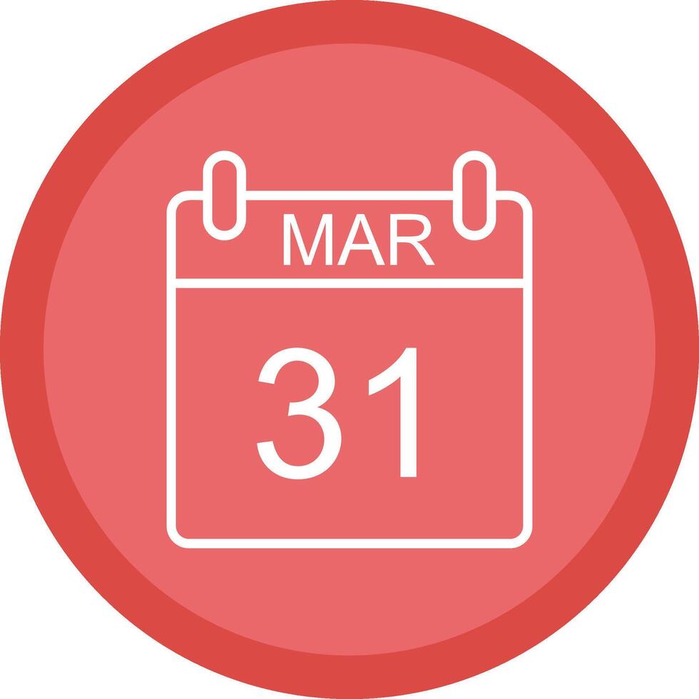 March Line Multi Circle Icon vector