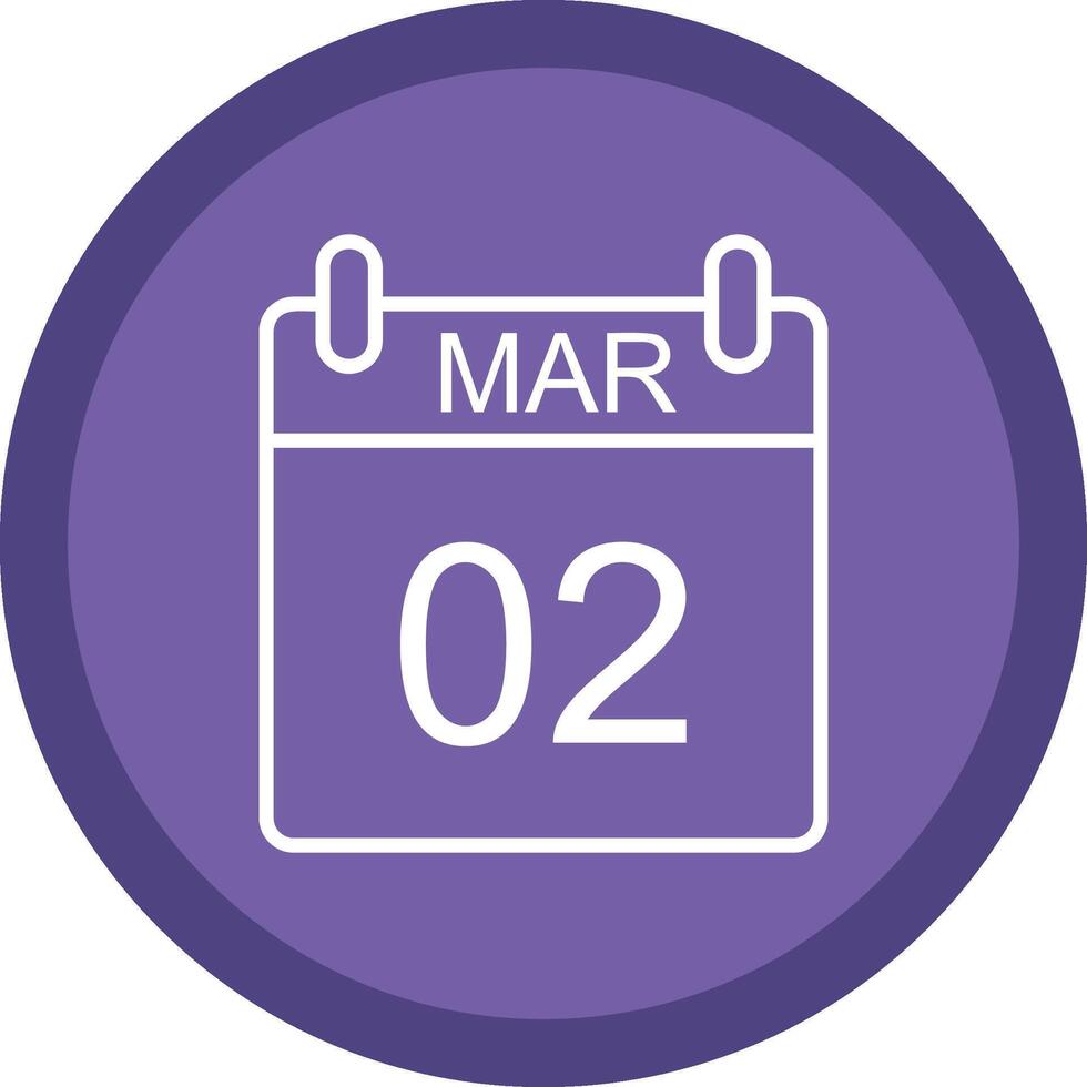 March Line Multi Circle Icon vector