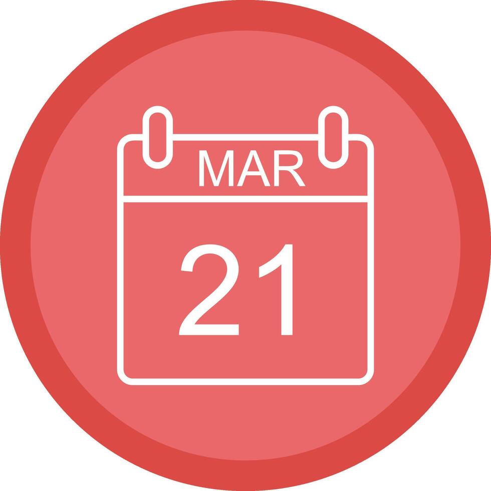 March Line Multi Circle Icon vector