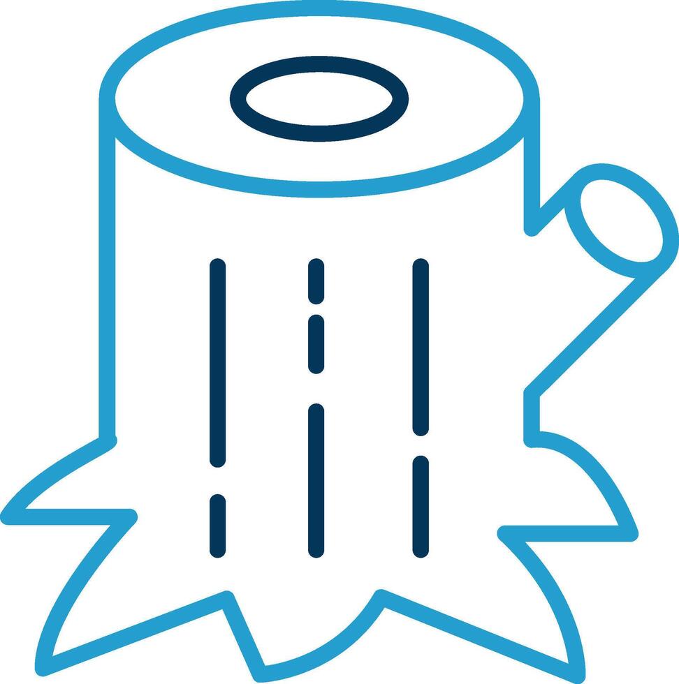 Trunk Line Blue Two Color Icon vector