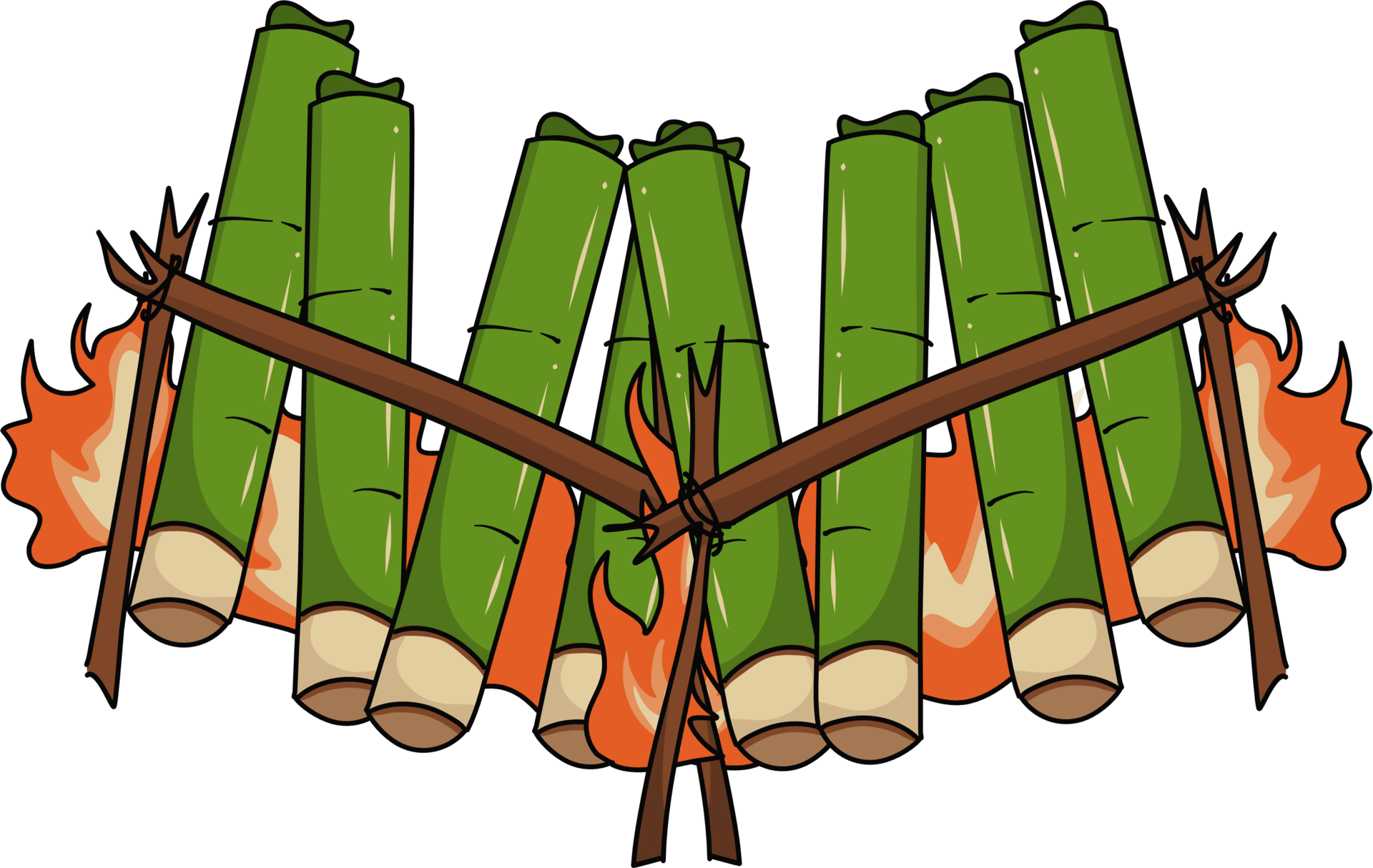 Hand drawn lemang Illustration 44247858 PNG