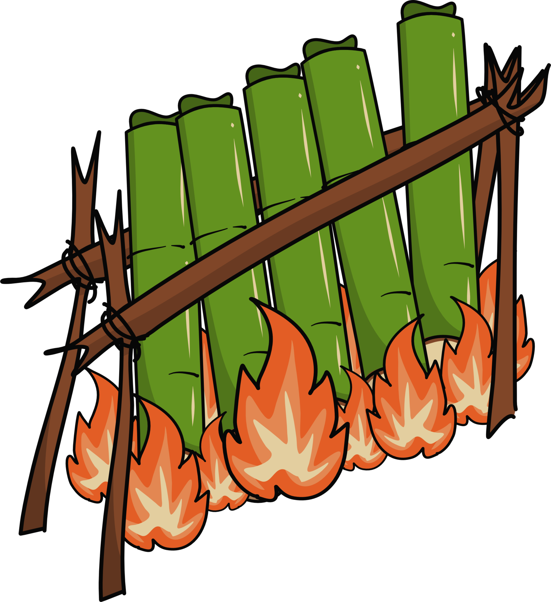 Hand drawn lemang Illustration 44247875 PNG