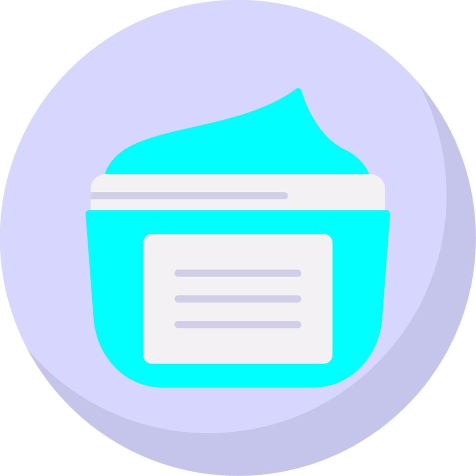 Moisturizer Flat Bubble Icon vector
