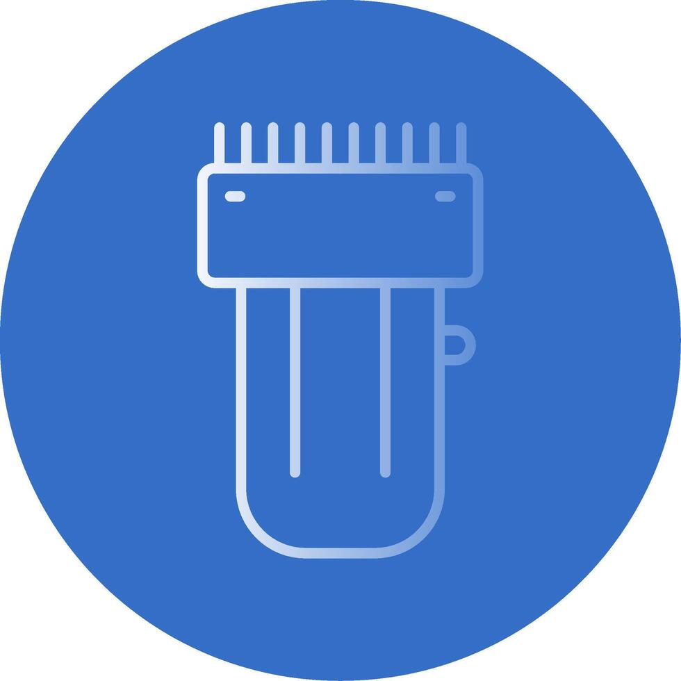 Trimmer Flat Bubble Icon vector