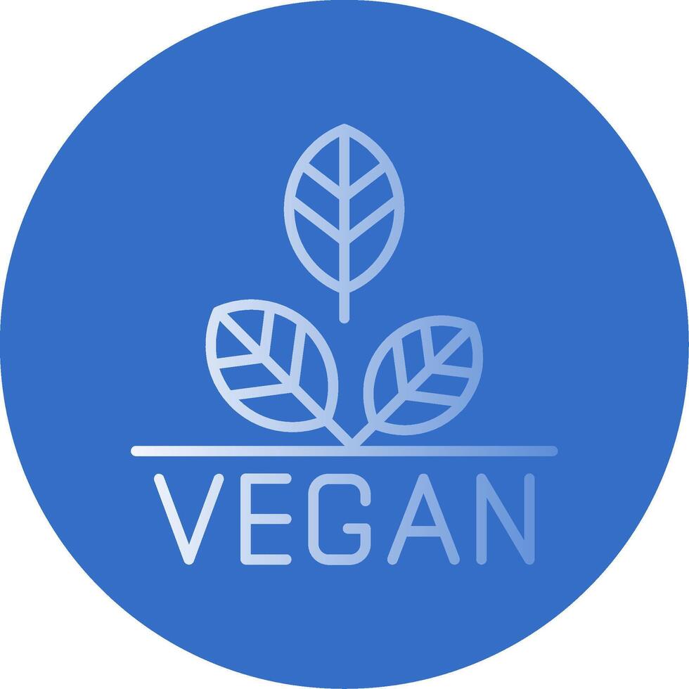 Vegan Flat Bubble Icon vector