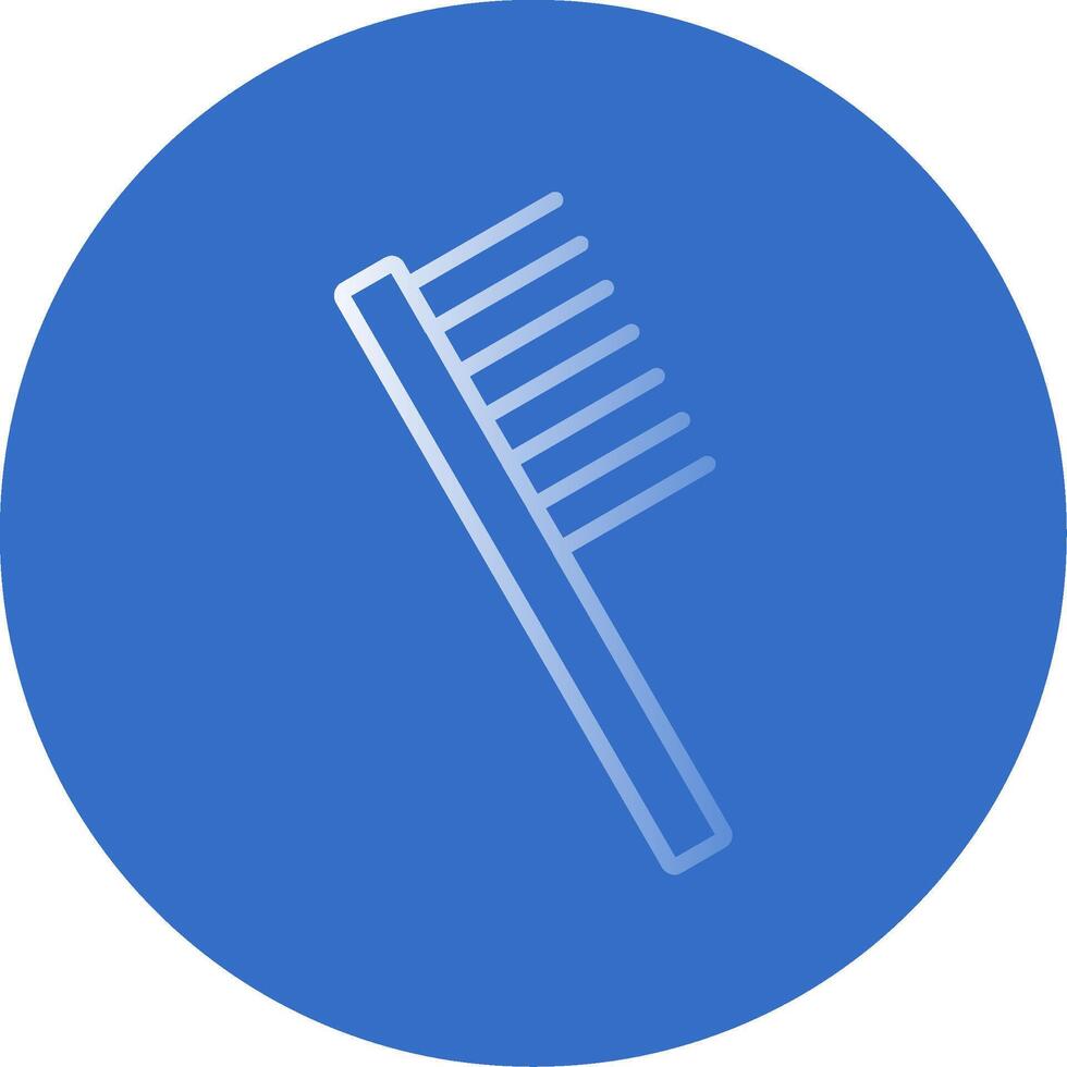 Comb Flat Bubble Icon vector