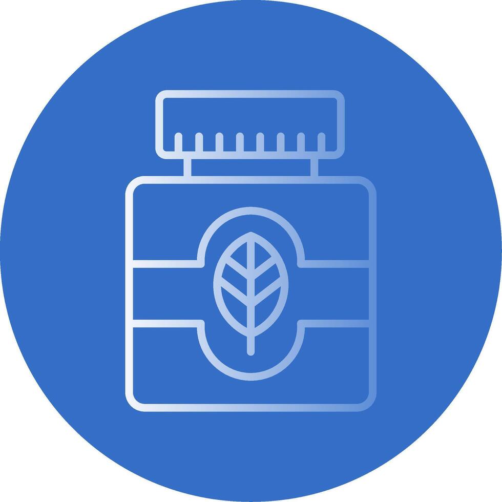 Essential Oil Flat Bubble Icon vector