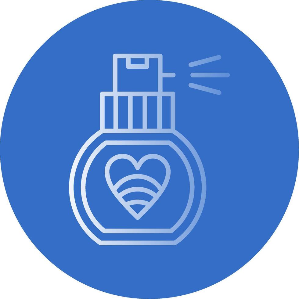 Perfume Flat Bubble Icon vector