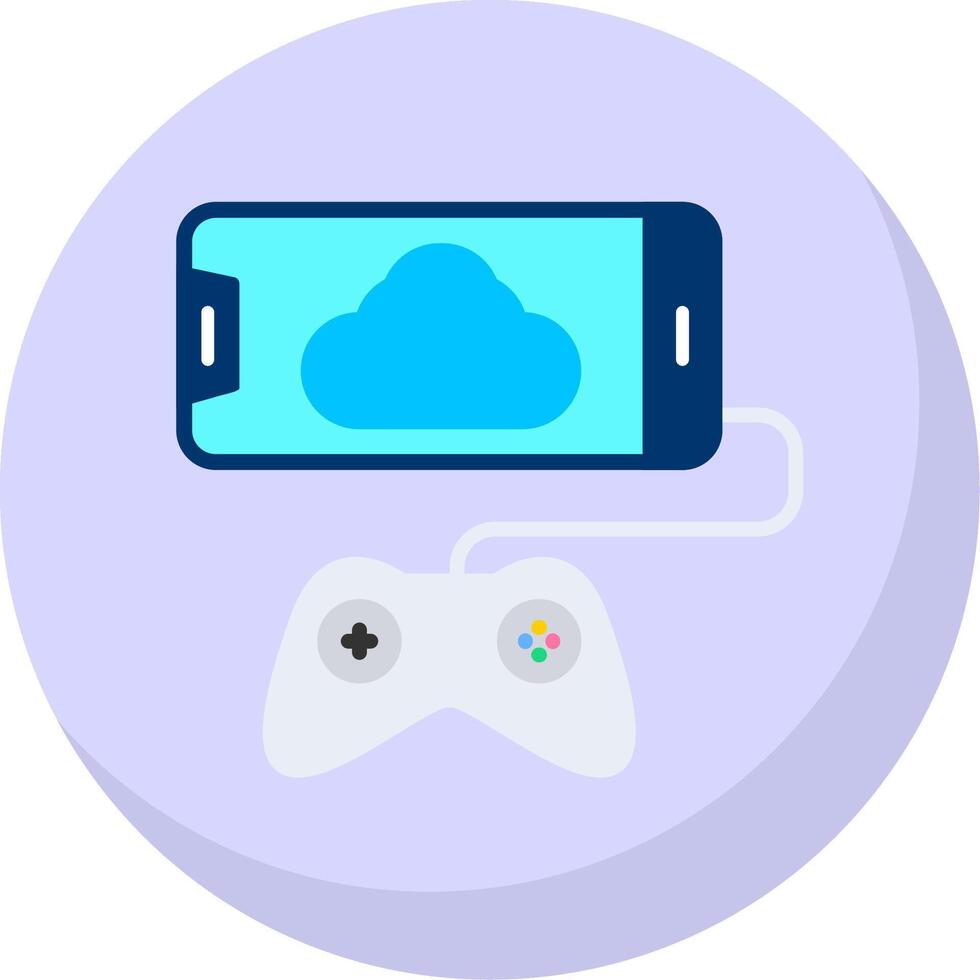 Phone Flat Bubble Icon vector