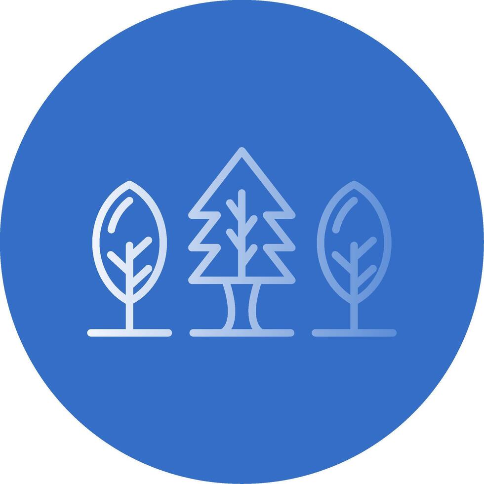 Forest Flat Bubble Icon vector