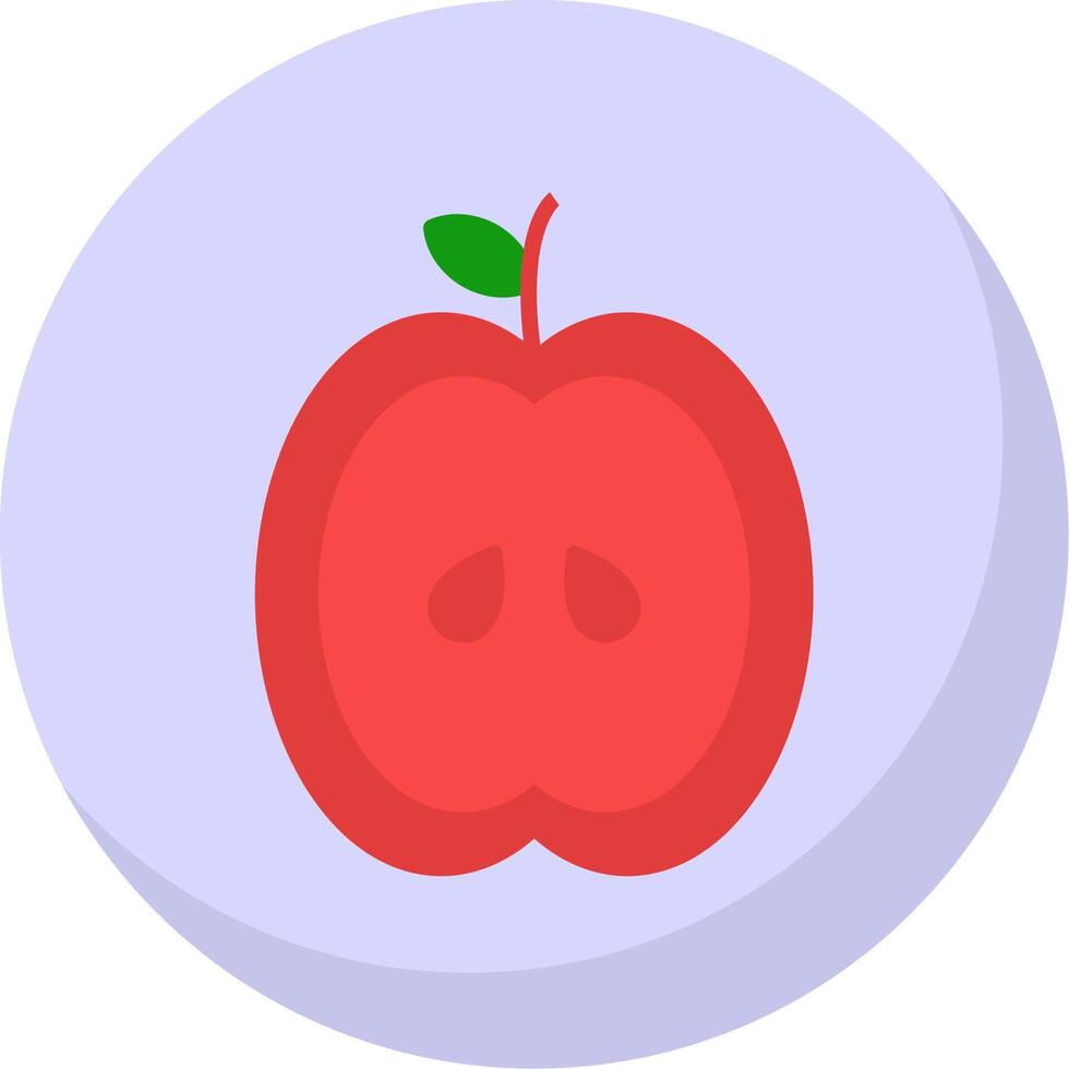 Apple Flat Bubble Icon vector