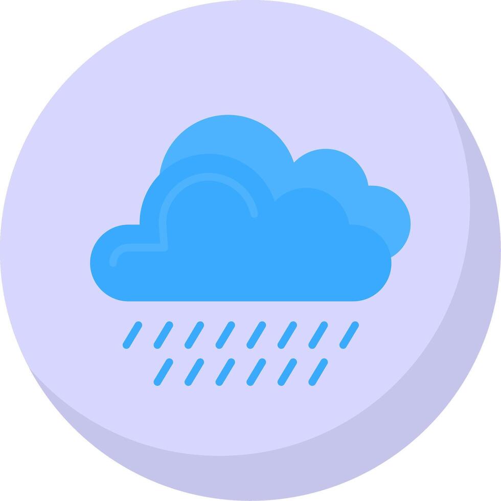 lluvia plano burbuja icono vector