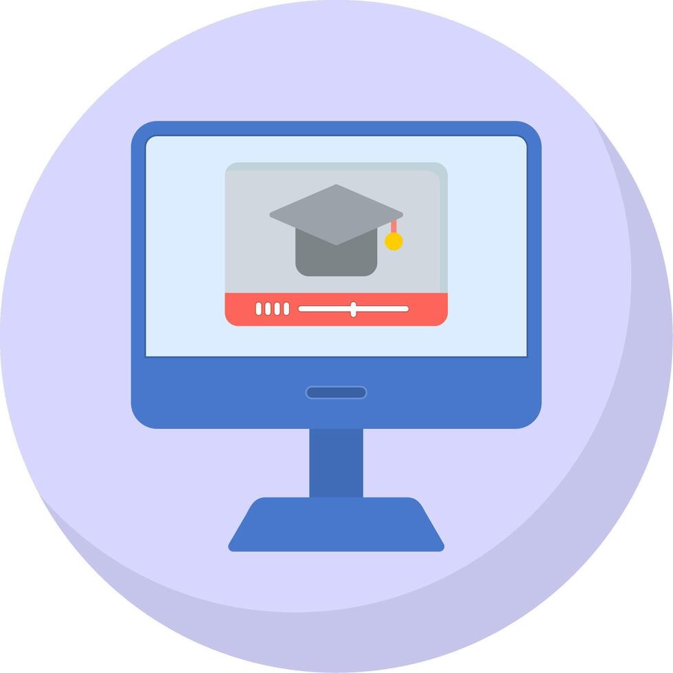 Educational Flat Bubble Icon vector