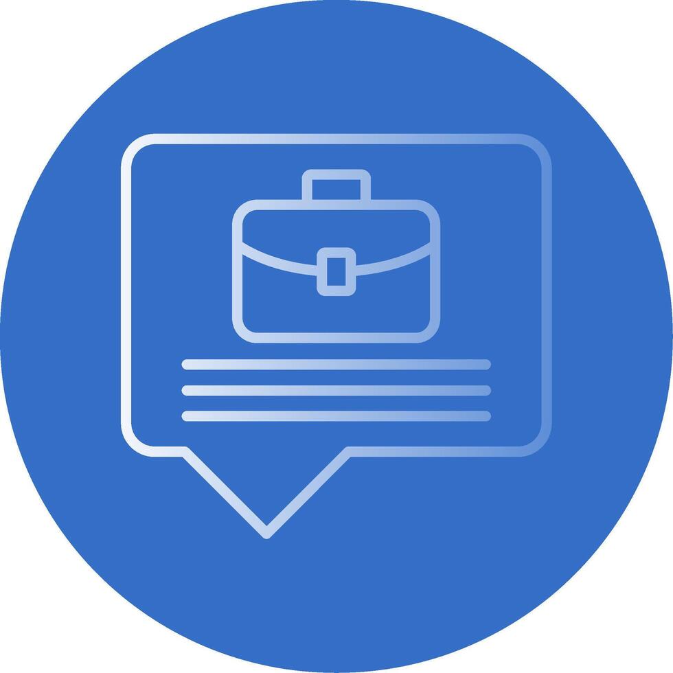 Business Flat Bubble Icon vector