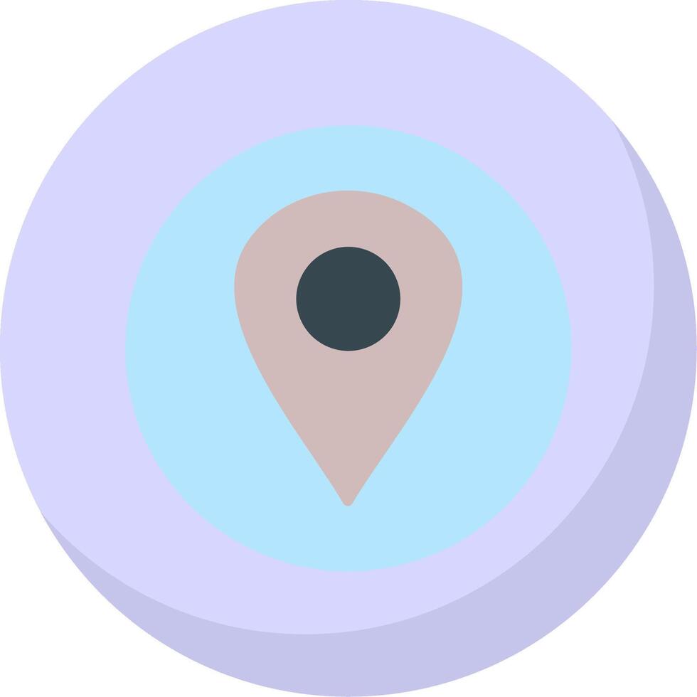 Location Flat Bubble Icon vector