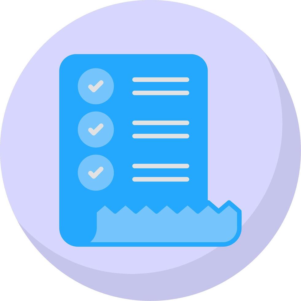 Check List Flat Bubble Icon vector