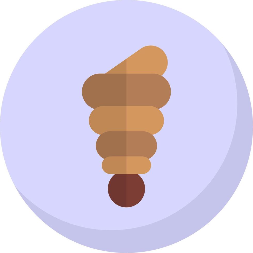Conch Shell Flat Bubble Icon vector