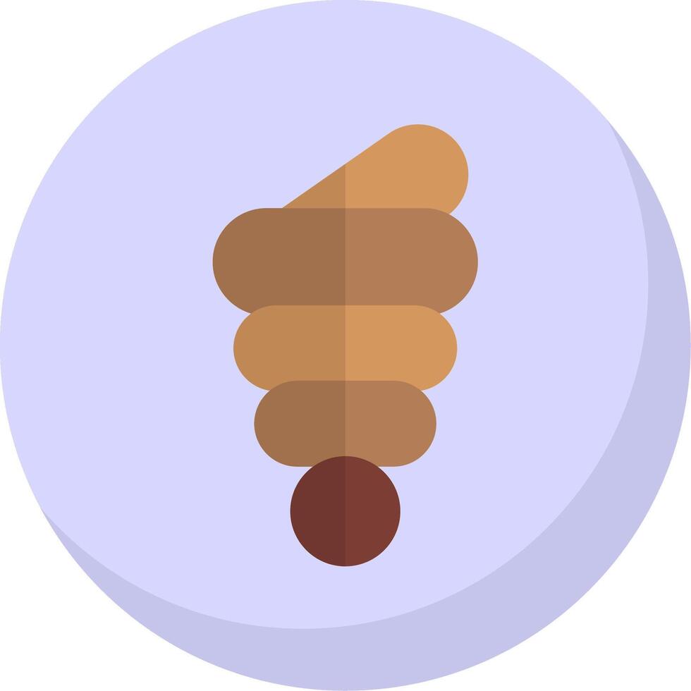 Conch Shell Flat Bubble Icon vector
