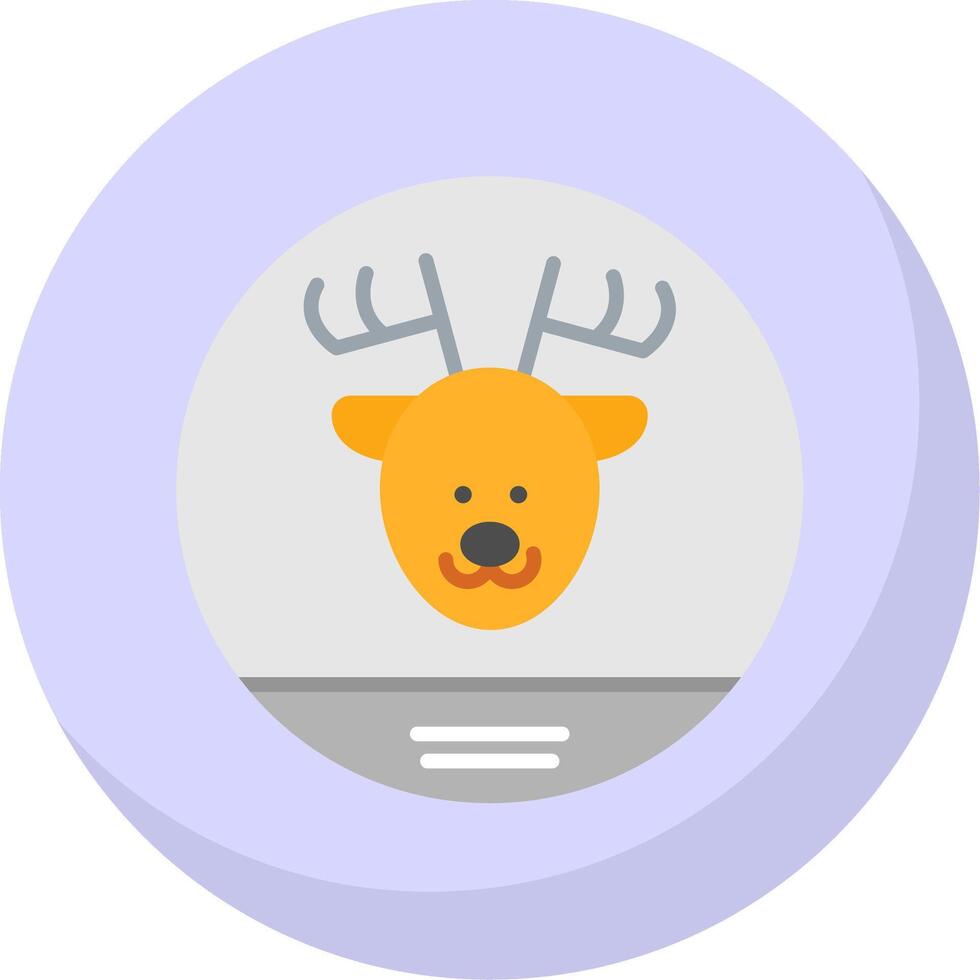 Fauna Flat Bubble Icon vector