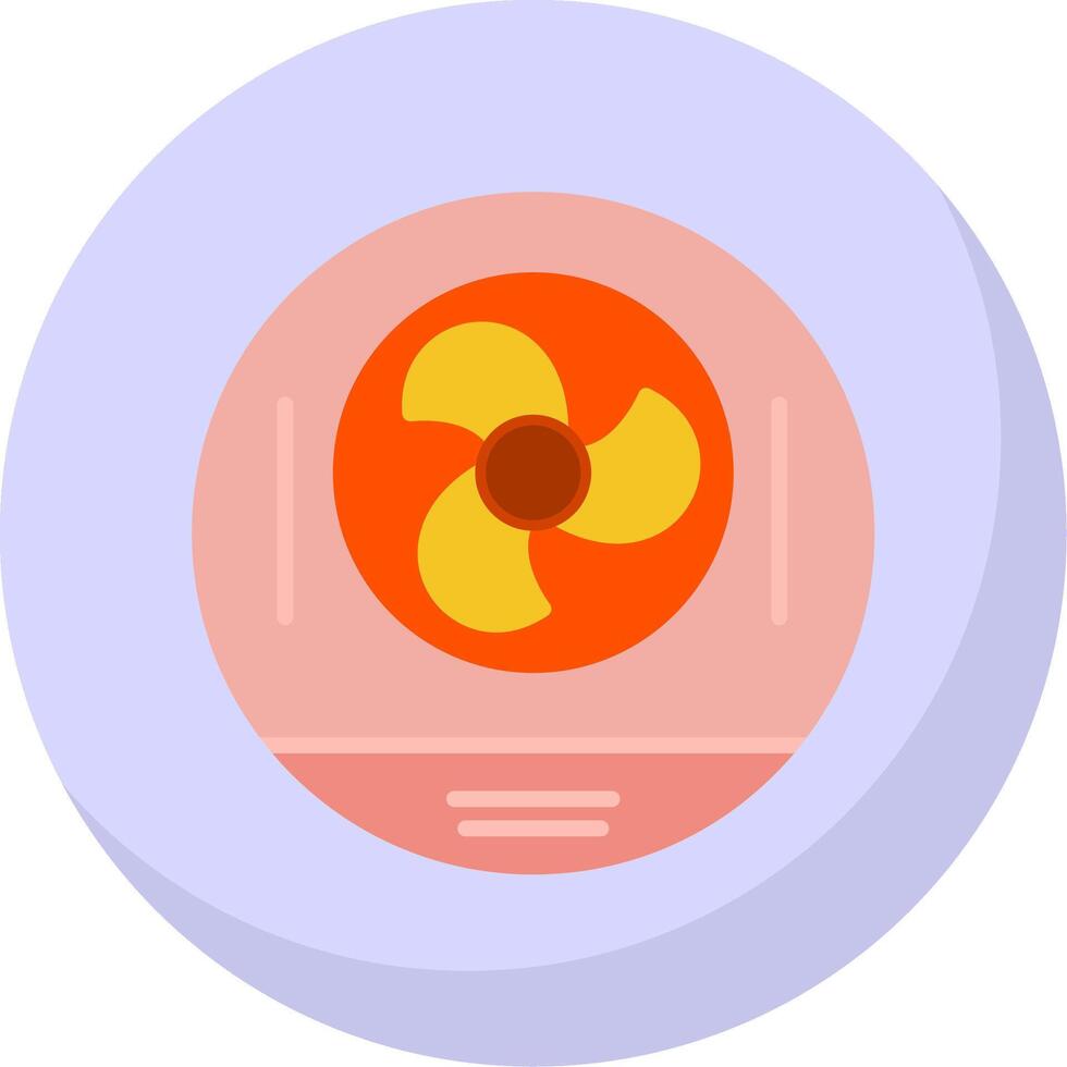 Nuclear Energy Flat Bubble Icon vector