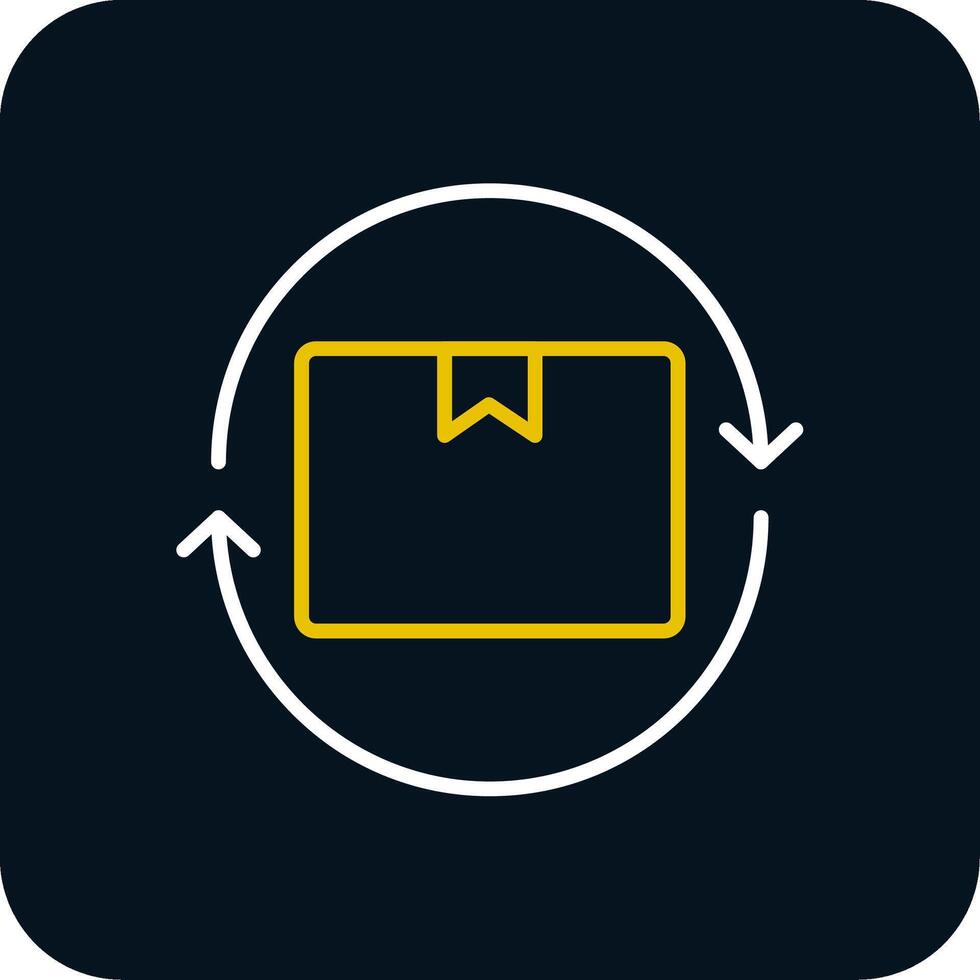 Lifecycle Line Red Circle Icon vector