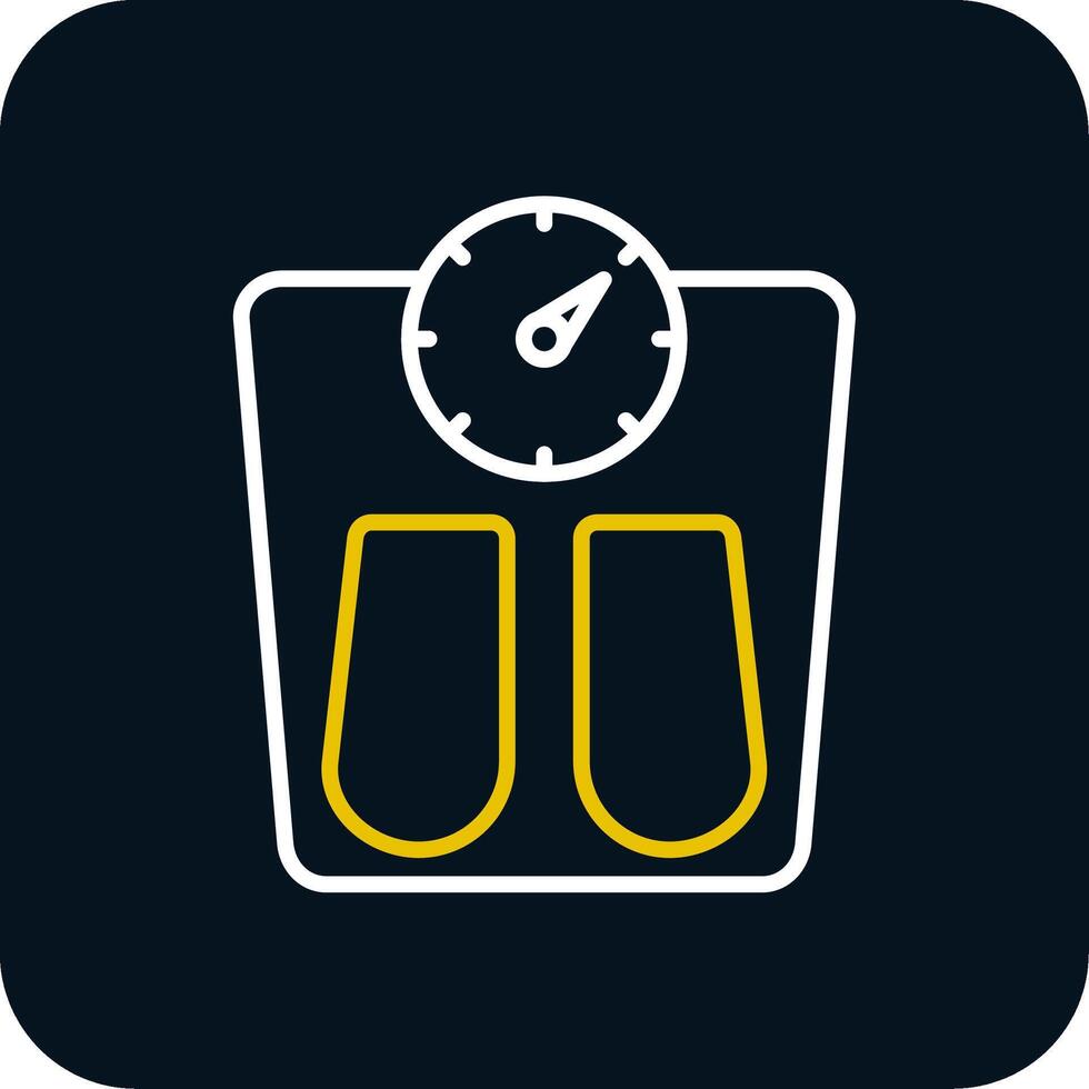 Scales Line Red Circle Icon vector