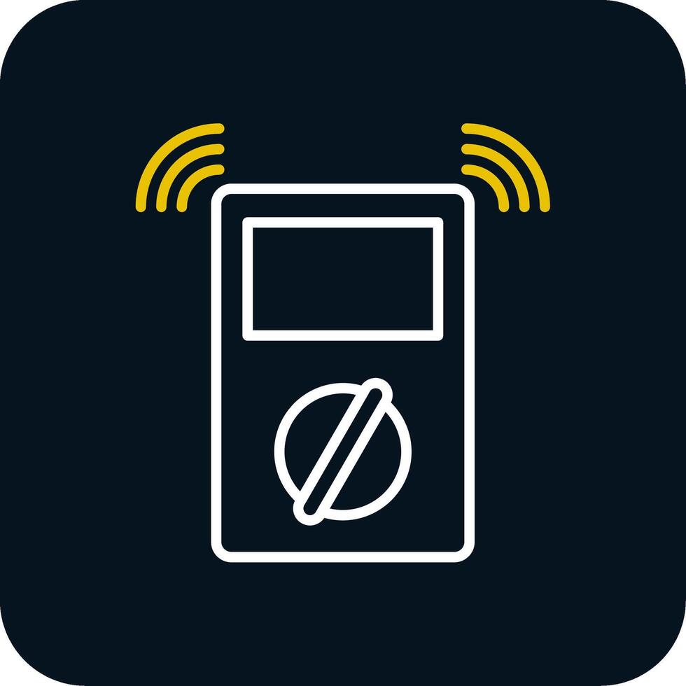 Metre Line Red Circle Icon vector