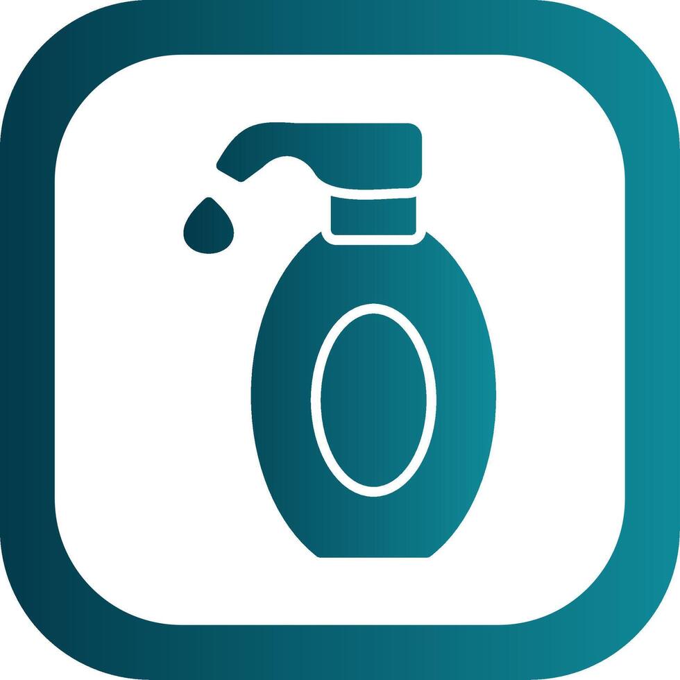 Lotion Glyph Gradient Corner Icon vector