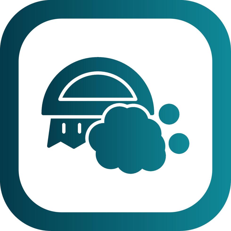 Brush Glyph Gradient Corner Icon vector