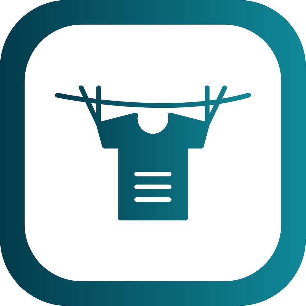 Shirt Glyph Gradient Corner Icon vector
