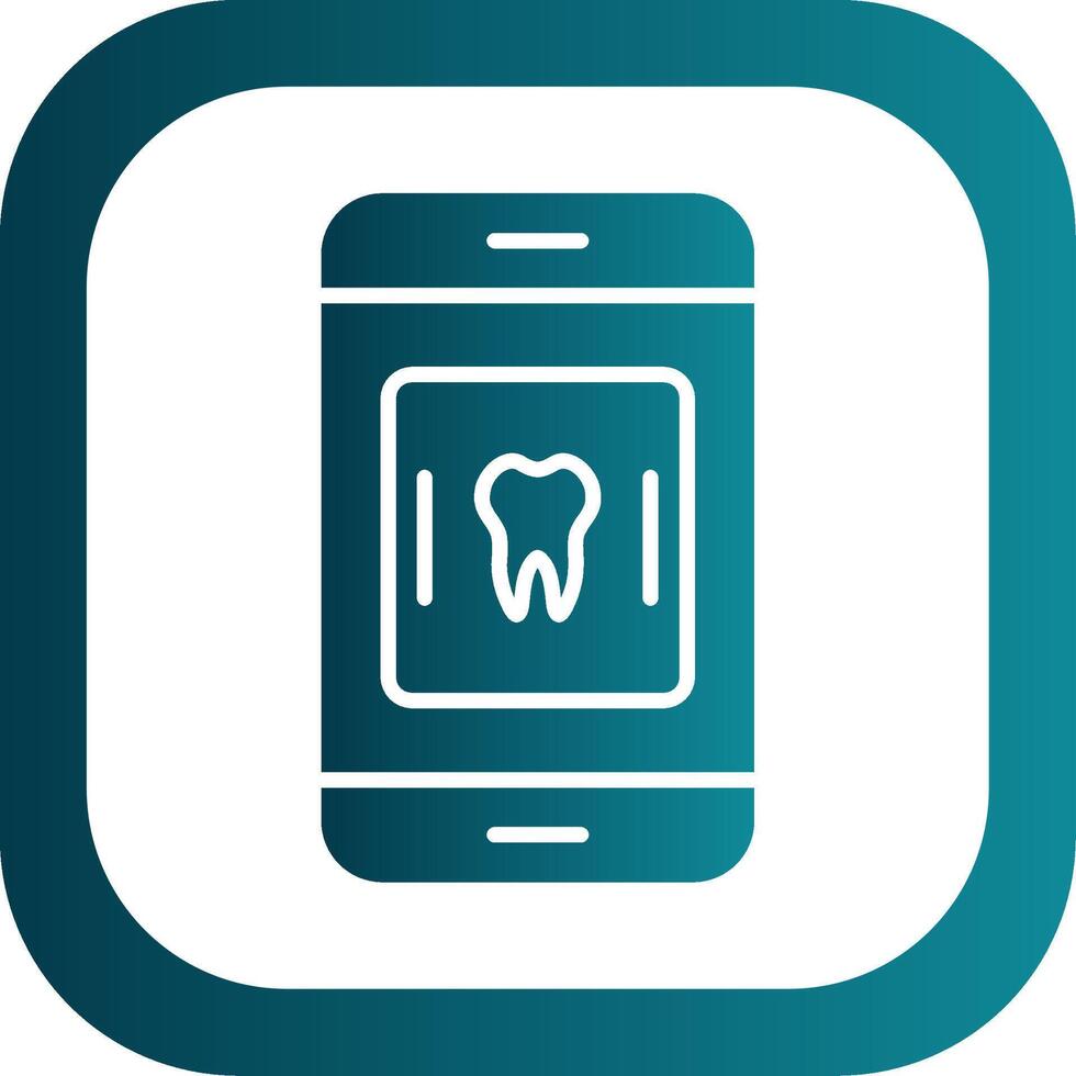 Medical App Glyph Gradient Corner Icon vector