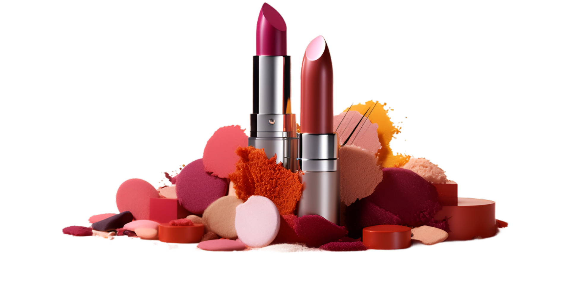 generated ai Beautiful lipstick set png