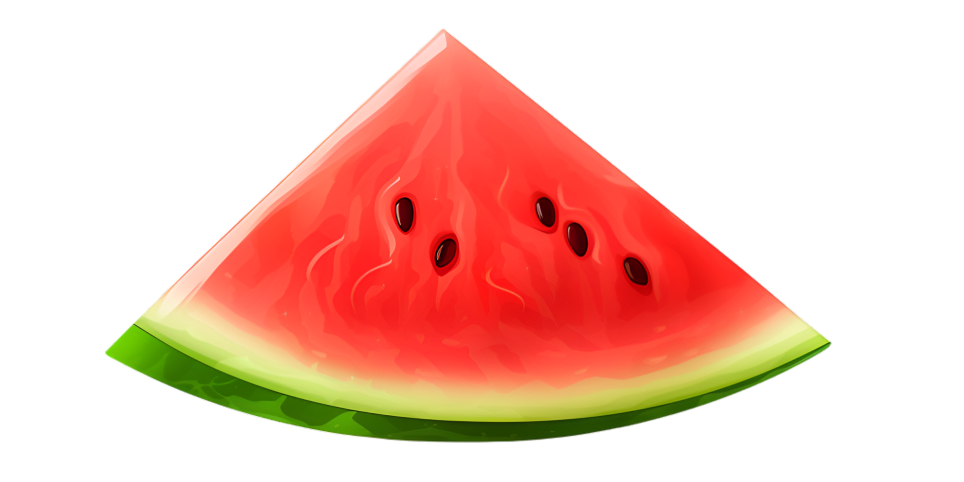 generated ai Fresh watermelon isolated png