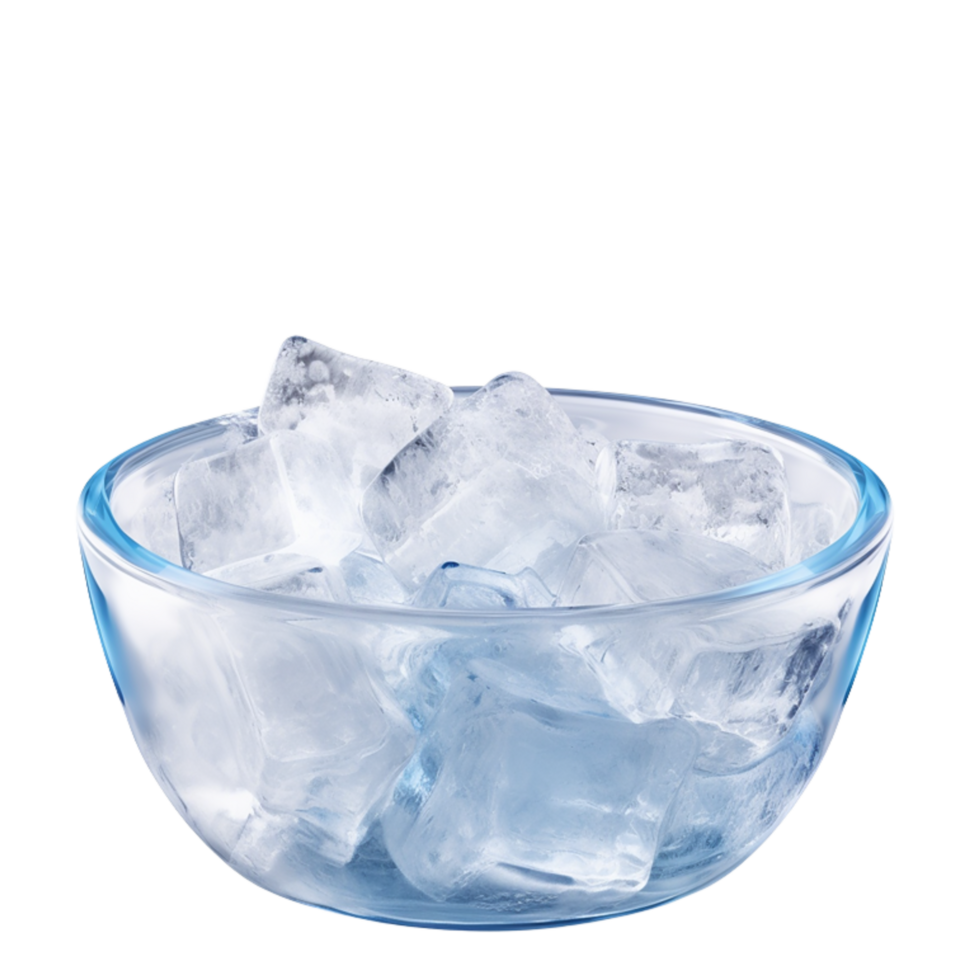 generated ai Frozen water isolated on transparent background png