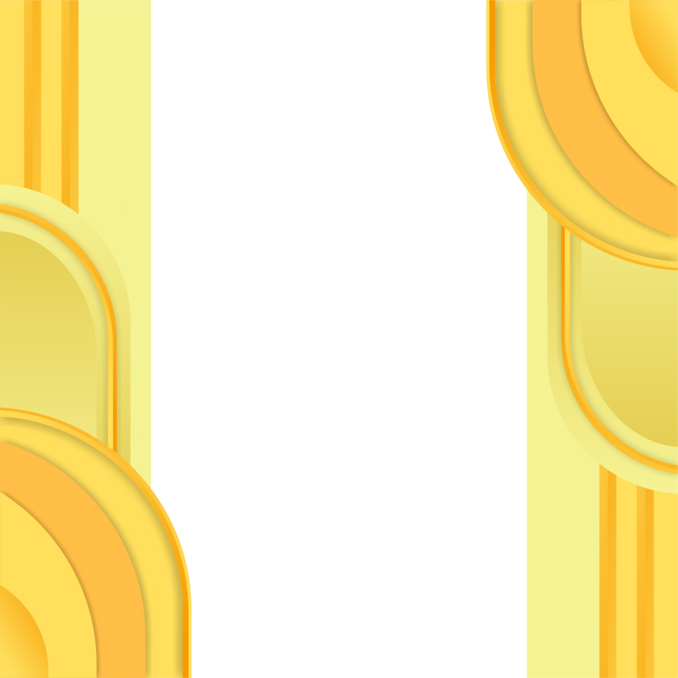 golden frame border transparent background png